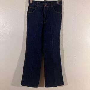 Vintage 90s Wrangler Dark Wash Denim Flare High Waisted‎ Jeans